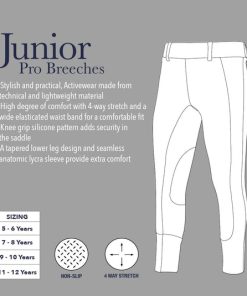 Detaljer ved LeMieux Junior Pro ridebukser