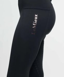 LeMieux Sparkle Orla rideleggings i sort, detalje
